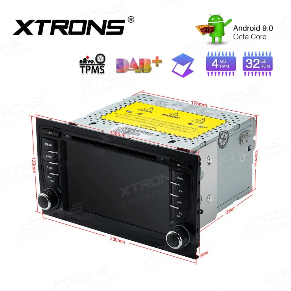 Clearance XTRONS Radio 2 din Android 9.0 Octa Core Car DVD Player GPS DAB+OBD2 for Audi A4 S4 RS4 2002-2005 2006 2007 2008 for SEAT Exeo 5