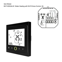 WiFi Thermostat with Touchscreen LCD Display Weekly Programmable Energy Saving Smart Temperature Controller for Water Heating 3A WiFi Thermostat with Touchscreen LCD Display Weekly Programmable Energy Saving Smart Temperature Controller for Water Heating 3A