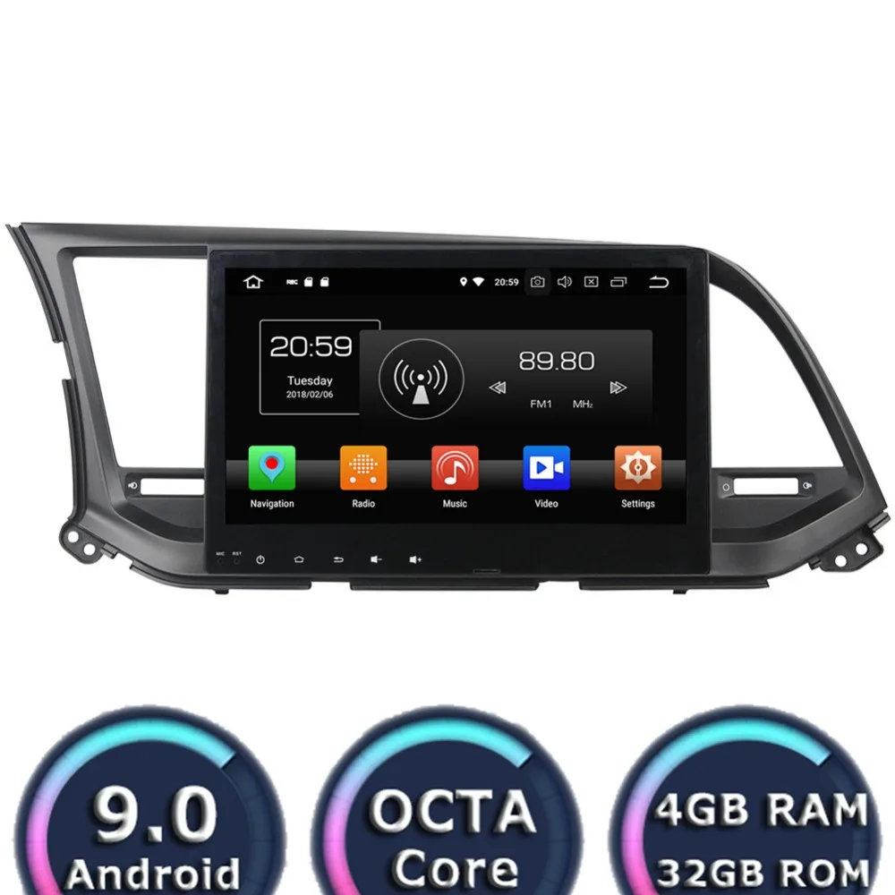 Автомобильный мультимедийный плеер Roadlover Android 9 0 Авторадио для Hyundai Elantra 2016 стерео