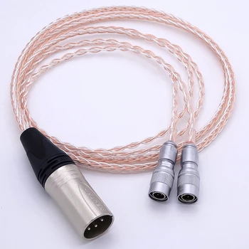 

Hi-end 1.2M PCOCC 4+4 Hybrid Silver Plated Headphone Upgrade Cable For Mr Speakers Ether Alpha Dog Prime