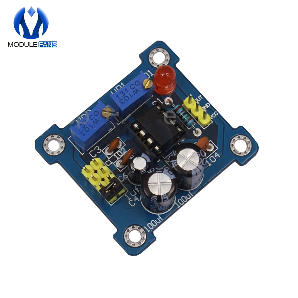 

Adjustable NE555 Pulse Frequency Adjustable Module Duty Cycle Module Square Wave Signal Generator DIY Kit BOARD
