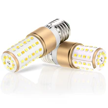 Inteligente IC LED bombilla de luz E27 lámpara de maíz 220V 3W 5W 7W bombillas led E14 110V 3 temperatura de Color integrado de 20 50 70leds SMD2835