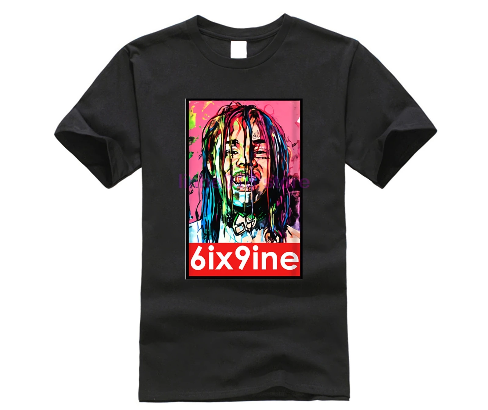 New Style Rapper 6ix9ine T Shirt Undertale Men's T-shirts Cotton 3XL Short Sleeve Custom Shirts | Мужская одежда