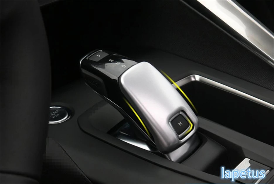

Lapetus Gear Head Shift Knob Decoration Frame Cover Trim Matte / Carbon Fiber Style Fit For Peugeot 5008 GT 2017 2018 2019 ABS
