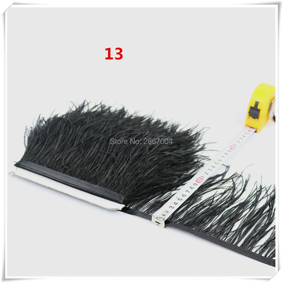 14 black ostrich feather fringe 5_