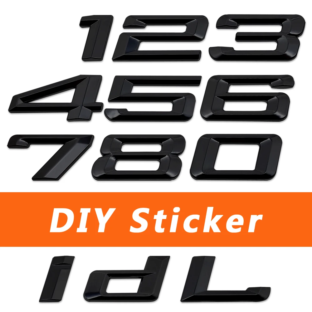 

Car Rear Trunk Emblem Decal Number Stickers For BMW E38 E39 E52 E61 E83 E85 F10 F20 F30 F35 F31 F34 E53 E60 E46 Auto Accessories