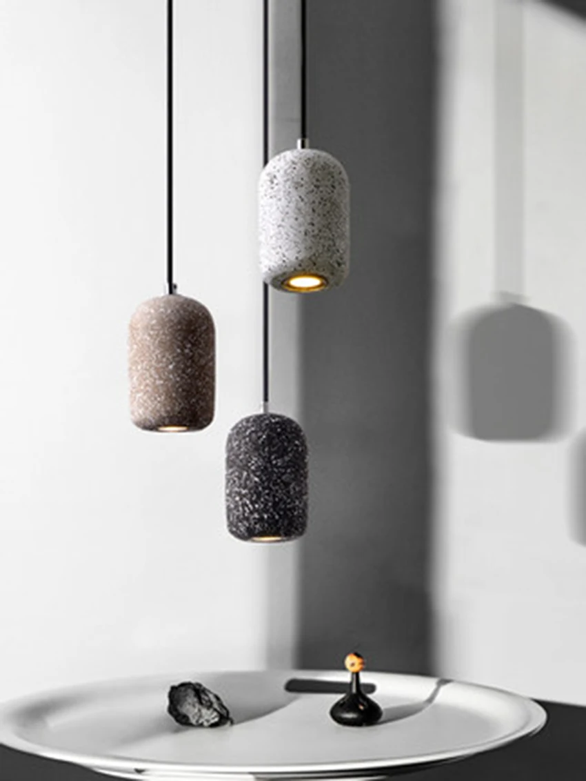  Modern Industrial Wind LED Pendant Lights Nordic Loft Cement Decor Pendant Lamps Restaurant Cafe Ba - 33012576119