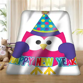 

Custom owl (1) Blanket Soft Fleece DIY Your Picture Decoration Bedroom Sofa Multi Size#928-01-67