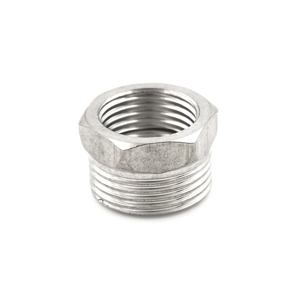 1 шт. 3/4 &quotМужской X 1/2&quot Нержавеющая сталь женский резьбовой редуктор втулка