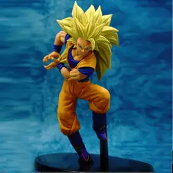 Аниме Драконий жемчуг Z рисунок Супер Saiyan 3 Scultures большой Сон Гоку ПВХ фигурку Коллекция Модель Дети Игрушечные лошадки куклы 18 см