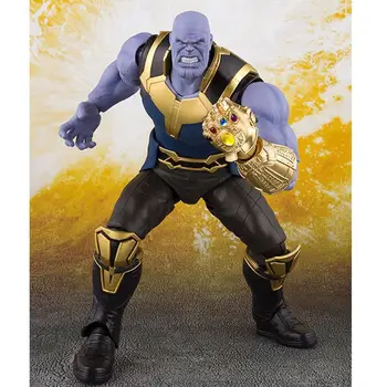 

18 cm Thanos Character Action Figure Model Marvel Movie Avengers Infinity War 3 PVC Action Figure Model Toy Doll Gift