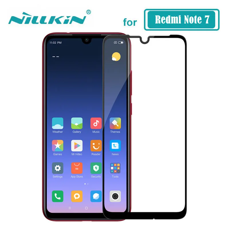 

Xiaomi Redmi Note 7 Glass Nillkin CP+ Full Glue Coverage Screen Protector Tempered Glass for Redmi Note 7 Pro 7S