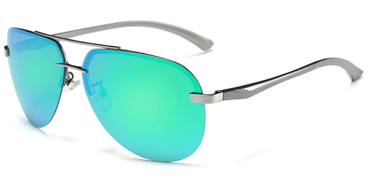 9 цветов) мужские поляризованные солнцезащитные очки из металлического сплава, очки для вождения UV400, защитные очки, очки для мужчин, стиль пилота A143