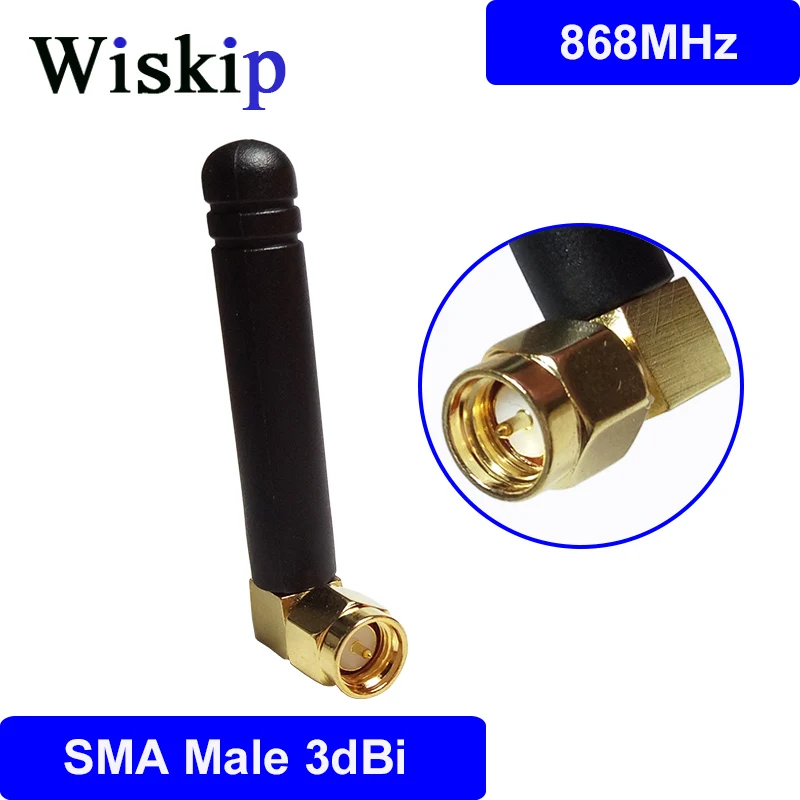Антенна 868 МГц 915 3dBi SMA Штекерный разъем GSM антенна белая небольшие антенны для