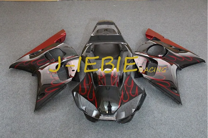

Black red fire Injection Fairing Body Work Frame Kit for Yamaha YZF 600 R6 1998 1999 2000 2001 2002