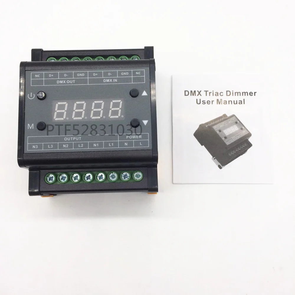 Высоковольтный флуоресцентный диммер DMX302 DMX triac светодиодный регулятор яркости 50