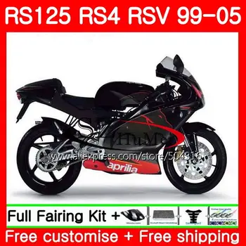 

Body For Aprilia RS 125 1999 2000 2001 2002 2003 2005 84SH5 Factory black RS4 RS-125 RSV125 RS125 99 00 01 02 03 04 05 Fairings