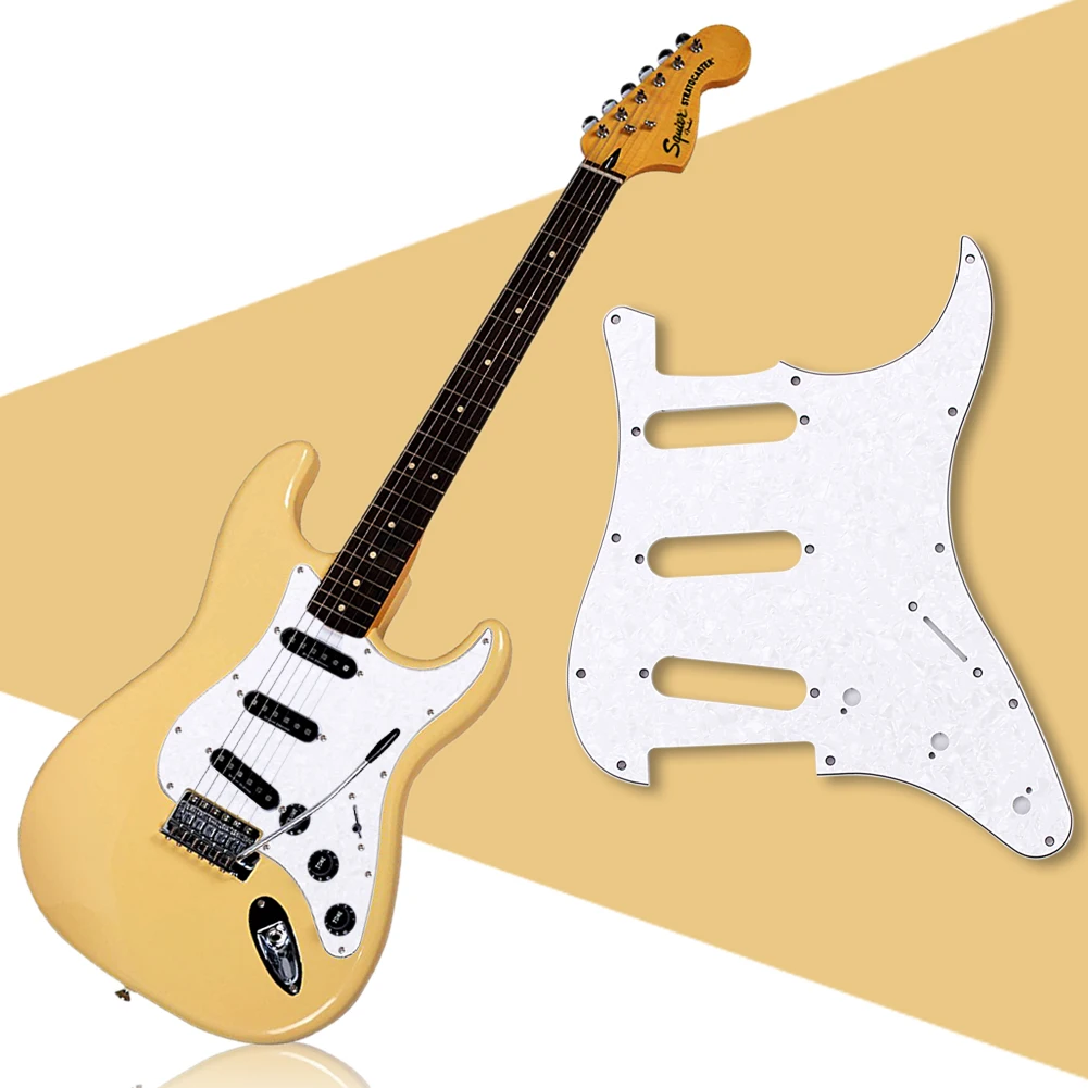 الملحقات الغيتار Replacment 4 اللون 3Ply SSS الغيتار Pickguard لوحة ل ST نمط غيتار كهربائي آلات موسيقية الملحقات الغيتار Replacment 4 اللون 3Ply SSS الغيتار Pickguard لوحة ل ST نمط غيتار كهربائي آلات موسيقية
