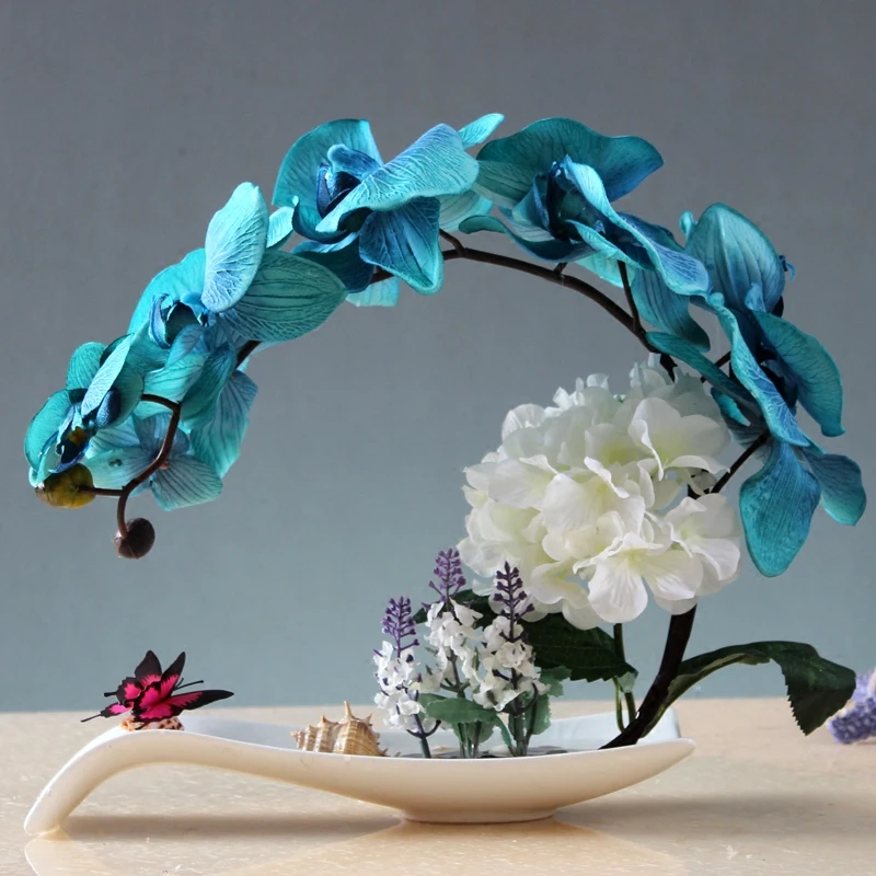 

Fake flowers Butterfly Orchid valentine's day thanksgiving home decoration accessories for living room flower and vase