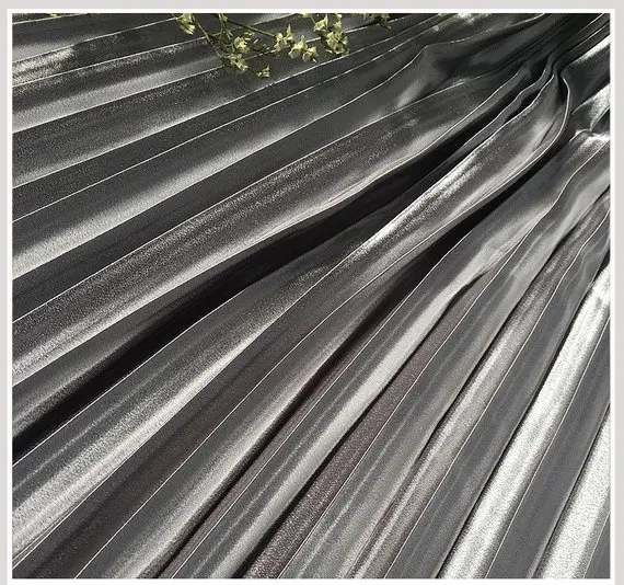 silver 5 ярдов Темно-Золотая плиссированная бархатная панель, бархатная ткань с вертикальной складкой, бархатная плиссе в гармошку, плиссированная ткань - Цвет: silver