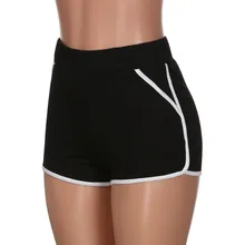 Летняя популярная женская спортивная одежда для тренажерного зала тренировки средней посадки шорты для бега и йоги в корейском уличном стиле однотонные тренировочные спортивные штаны для велоспорта