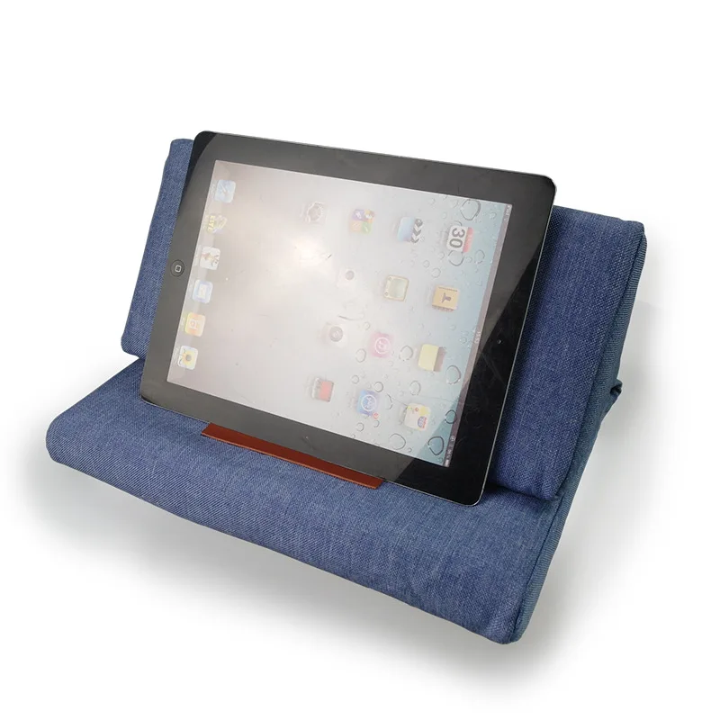 

Multi-function colorful Ipad Cushion Tablet PC Cushion Reading Bracket Print Canvas Function Pillow for ipad/iphone