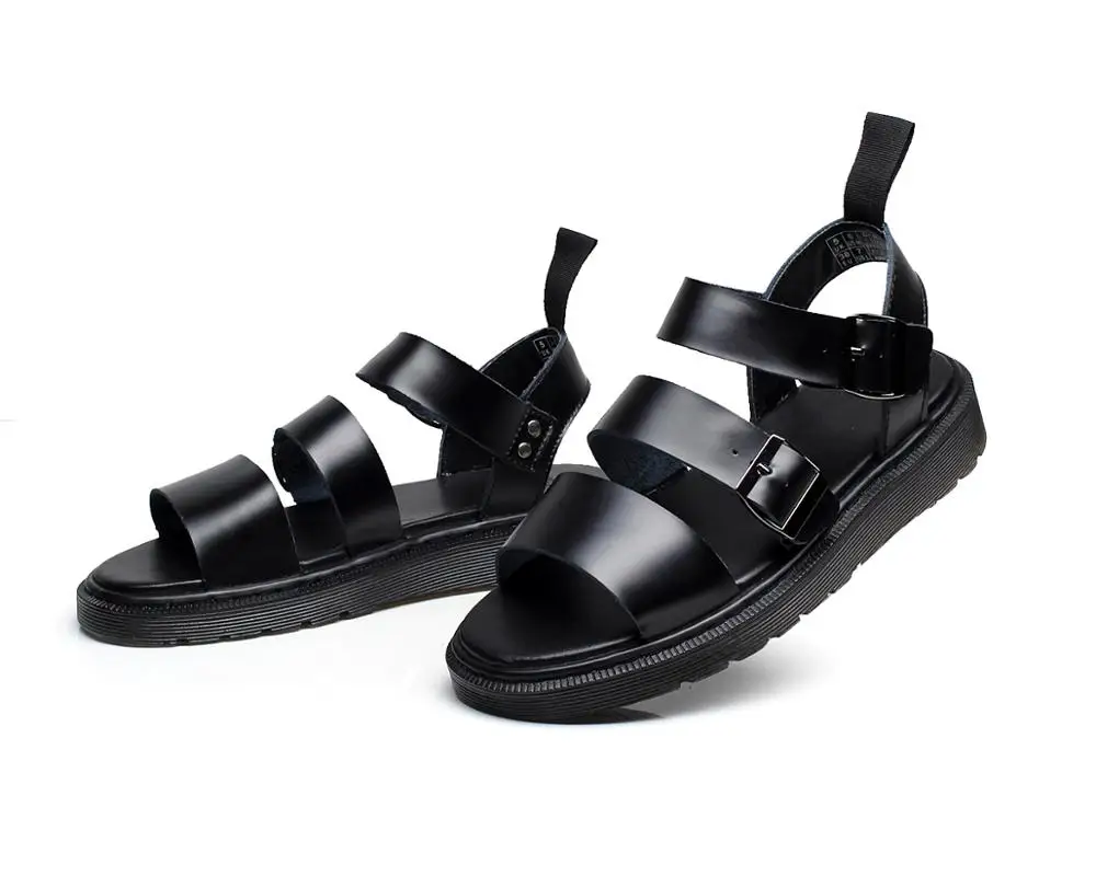 

summer gladiator sandals women leather sandal shoes platform Flat Ladies Sandals For Girl 2019
