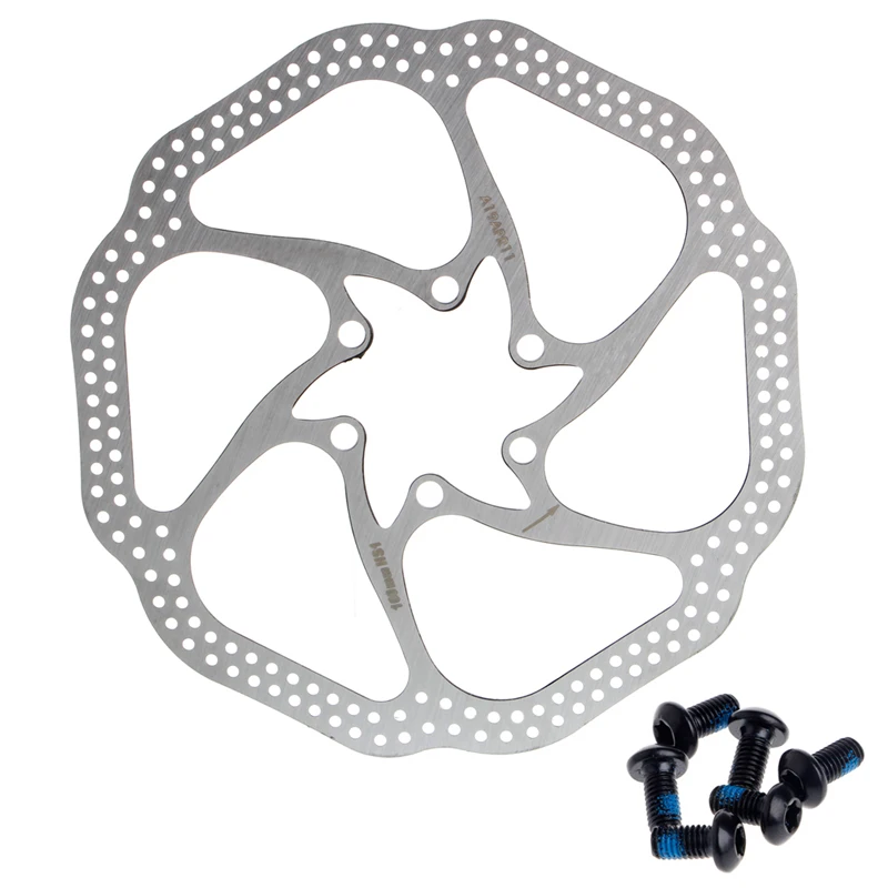 

QILEJVS160mm Cycling Bicycle MTB Mountain Bike Stainless Steel Brake Disc Rotor 6 Bolts