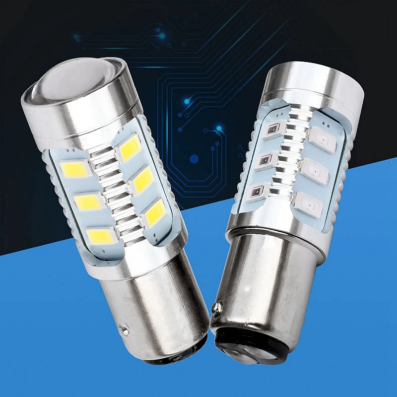 

1157 P21/5W 12 5630 SMD BAY15D High Power LED Lamp 21/5w led car brake Lights Source parking bulb fog lamps White Red Yellow 12V