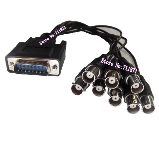 15P 7P+8P VGA to 8 BNC Video Cable 15Pin 8 Road BNC Monitor card Video