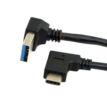 

Chenyang Reversible 30cm USB-C USB 3.1 Type C Angled to 90 Degree Up Angled A Male Data Cable for Laptop & Tablet & Mobile Phone