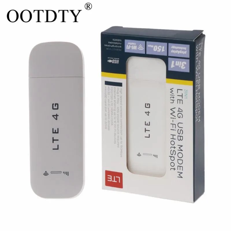 

4G LTE USB Modem Network Adapter With WiFi Hotspot SIM Card 4G Wireless Router For Win XP Vista 7/10 Mac 10.4 IOS
