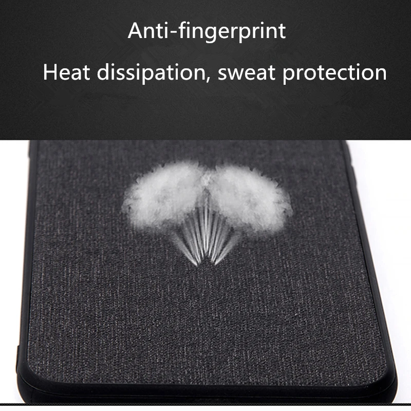 Cloth Texture Case For VIVO V15 Pro Phone Case Silicone Frame Hard PC Back Phone Cover For VIVO V15 Shockproof funda