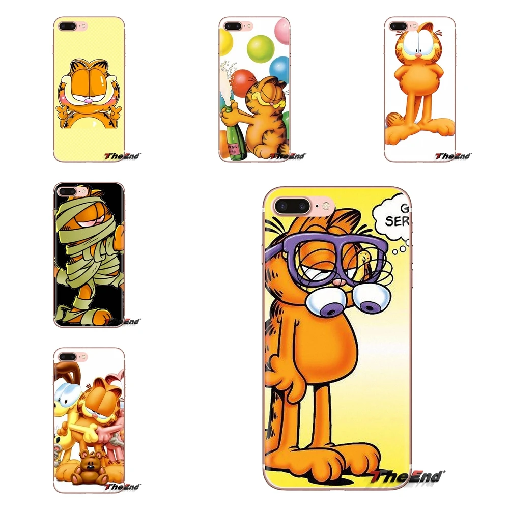 Soft Transparent Skin Cover For Xiaomi Redmi 4A S2 Note 3 3S 4 4X 5 Plus 6 7 6A Pro Pocophone F1 Take a BERRY Break Garfield Cat |
