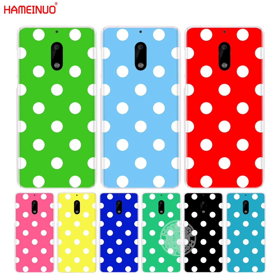 HAMEINUO Design Polka Dot cover phone case for Nokia 9 8 7 6 5 3 Lumia 630 640 640XL 2018 | Мобильные телефоны и