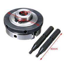 1pc Metal 3 Jaw Lathe Chuck 2.5″ 63mm Mini Chuck with 2pcs Lock Rods For M14 Metalworking Machine Accessories Tools