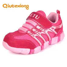 QIUTEXIONG Genuine Leather Children Shoes Girls Sneakers Boys Sport Shoes Kids Casual Shoe Running Sport Sneaker kinderschoenen