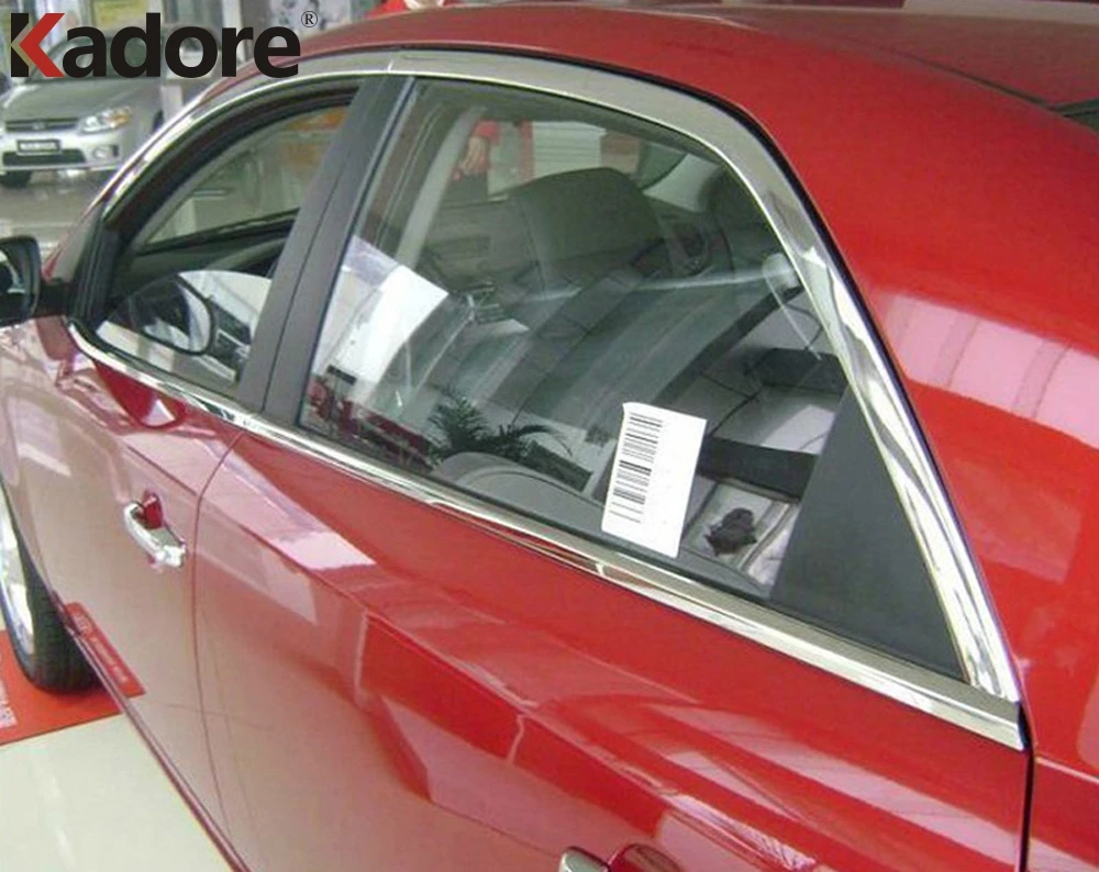 Подходит для Kia Forte Cerato 2010 2011 2012 из нержавеющей стали, оконные линии подоконника, внешняя оконная рама, аксессуары