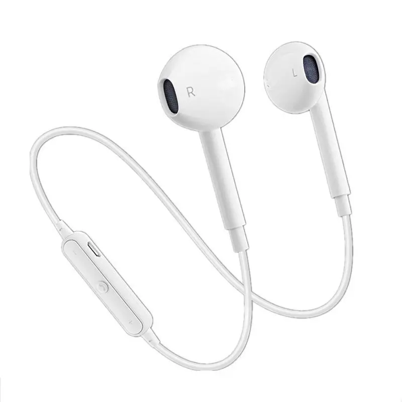 

White Music Bluetooth Earphone Sport Running Stereo Gaming Earphone Wireless Bluetooth Headset With Mic For IPhone 8 X 7 Xiaomi