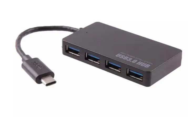 50 шт. DHL USB 3,1 type-C штекер 3,0 USB несколько 4 порта концентратор зарядное устройство адаптер для ПК ноутбук планшет для Apple Macbook