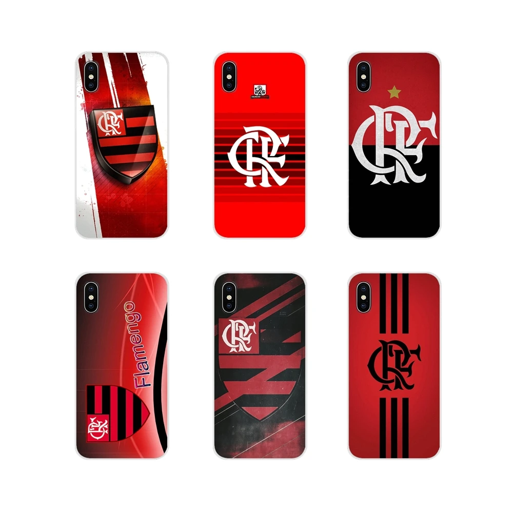 Прозрачный чехол из ТПУ с логотипом Clube de Regatas do Flamengo для Samsung Galaxy A5 A6S A7 A8 A9S Star J4 J6 J7