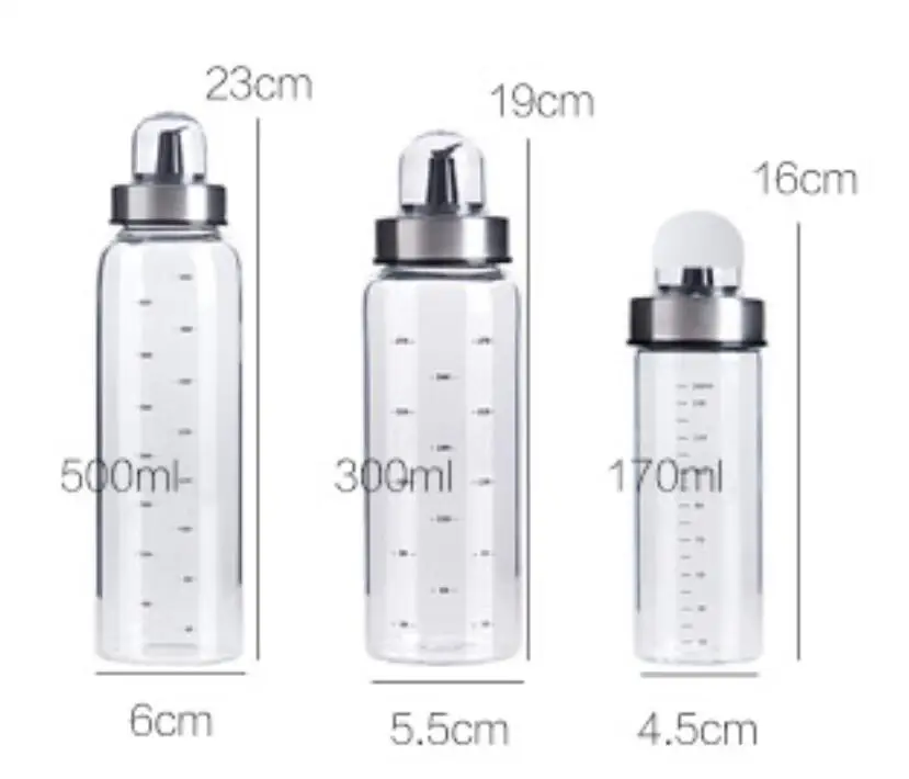 High boron silicon glass oil kettle kitchen leakproof oil bottle large vinegar bottle soy sauce bottle sesame bottle LM01031045