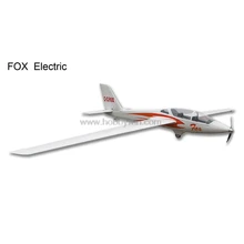 FOX Электрический планер 3000 мм ARF RC модель самолета из стекловолокна Fuselage Balsa крыло парусник