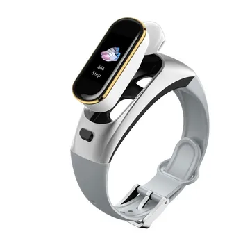

2 In 1 Sport Smart Bracelet Fitness Track Wristband With Bluetooth Headset Earphone