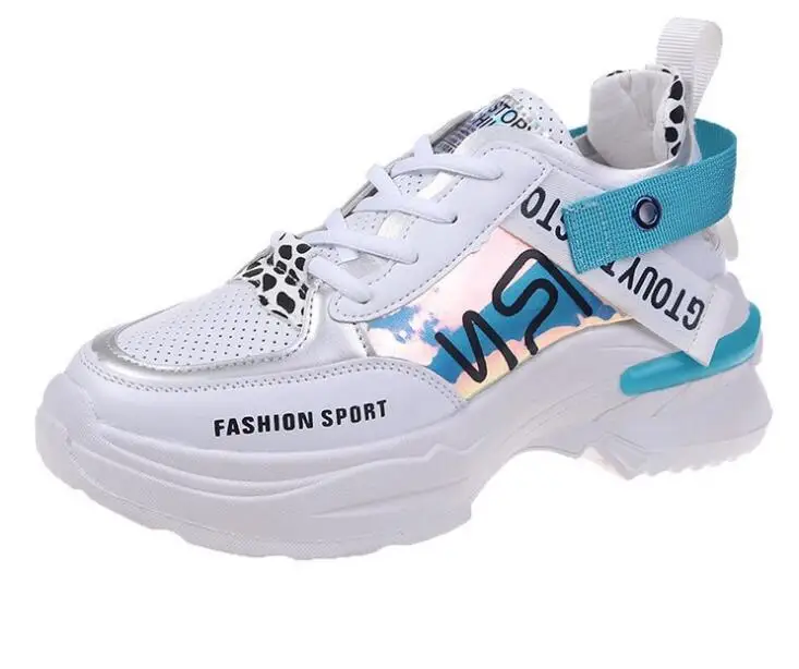 

New Summer Mesh Women's Shoes Thick-Soled Breathable Casual Shoes 2019 Girls Popular Shoes Lightweight Sneakers Travel Shoes