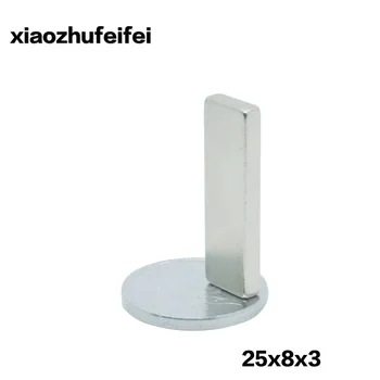 

Magnetics 50PCS Strong Block Cuboid Magnets Rare Earth Neodymium 25 x 8 x 3 mm 25*8*3MM