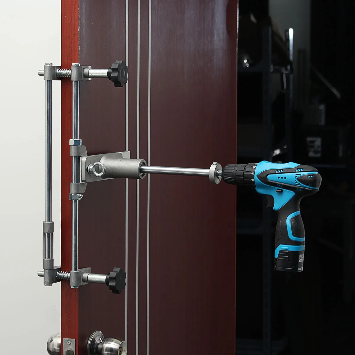 Дверной замок, приспособление, джиг, набор с гаечным ключом, инструмент для обустройства дома, деревянный дверной перфоратор, слесарные принадлежности