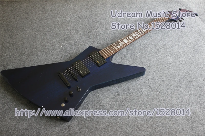 

High Quality China Suneye Explore Electric Guitar In Blue Color Sun Inlay As Picture Free Shipping