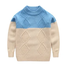 Вязаный хлопковый свитер для мальчиков