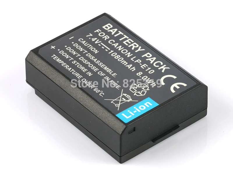7.4V 1080mAh LP E10 LPE10 rechargeable Battery LP E10 Camera batteries for Canon EOS 1100D 1200D